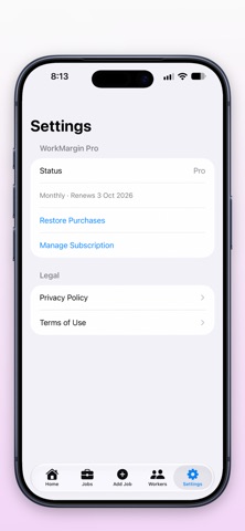 WorkMargin Screenshot 3 of 7