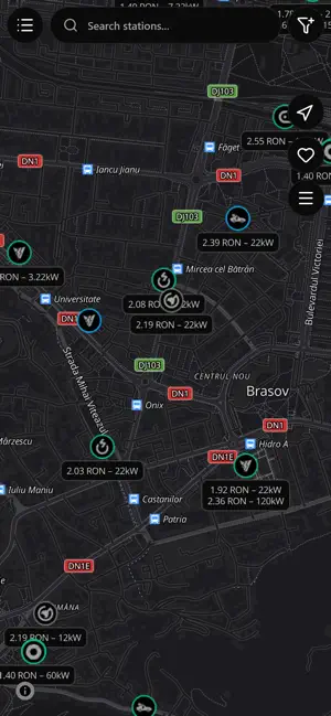 AmpWhere - EV Charging Map screenshot 1