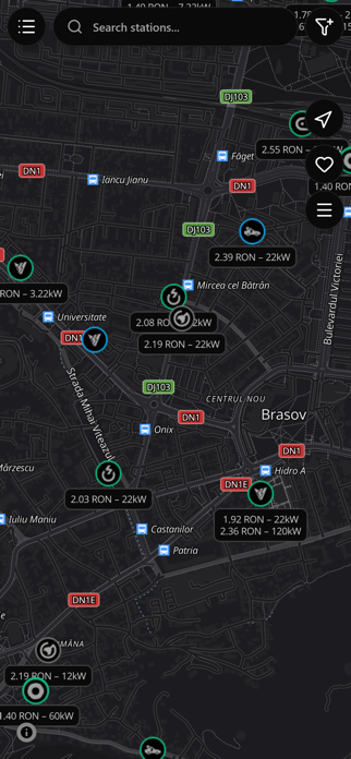 AmpWhere - EV Charging Map Screenshot 1 of 4