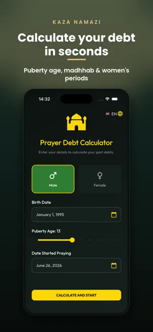 Prayer Debt: Qibla & Dhikr screenshot 2