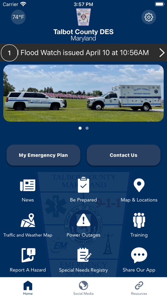 #1. Talbot County MD DES (iOS) 由: Talbot County Department of Emergency Services