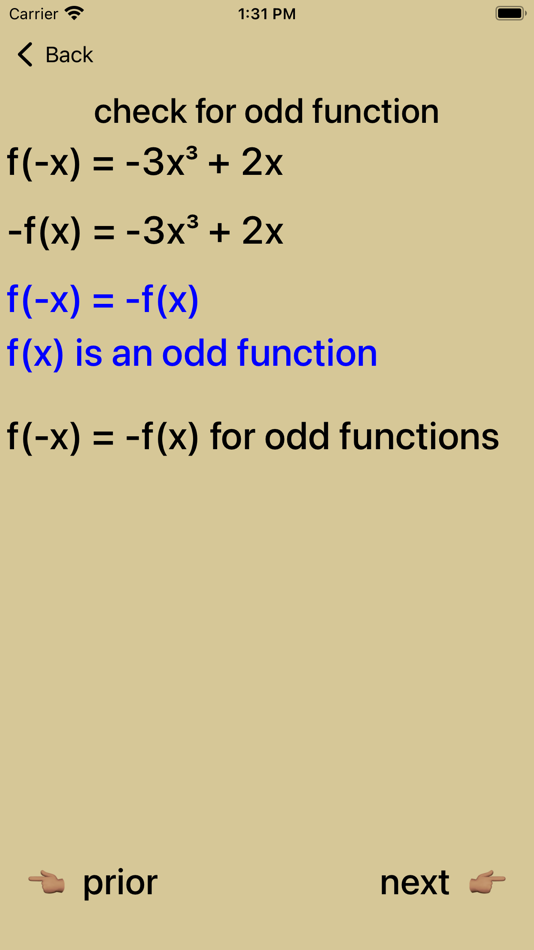 #9. Even and Odd Polynomials (iOS) بواسطة: Walter Kissach