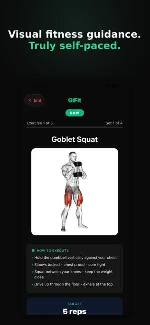 GiFit: Self-Paced Fitness screenshot 2