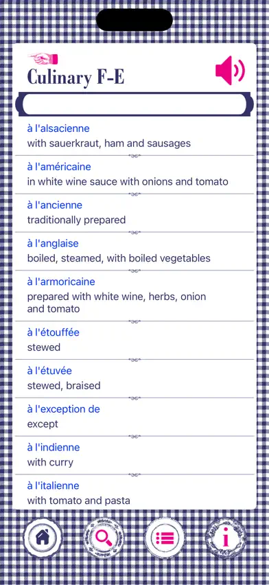 Culinary French A-Z screenshot 2