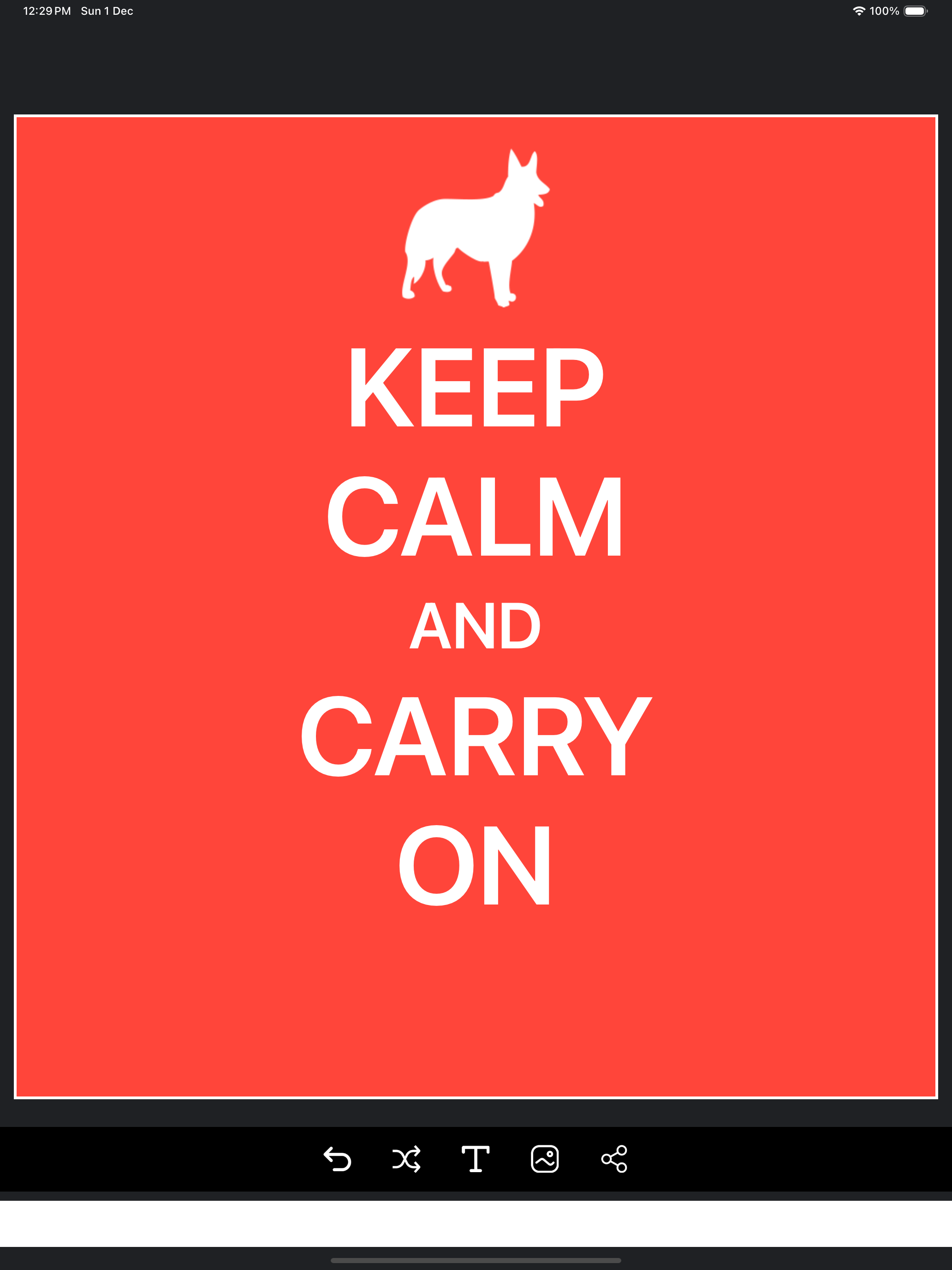 Keep Calm and Make Poster