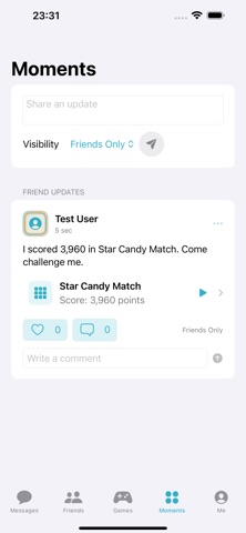 SocialGameApp screenshot 3