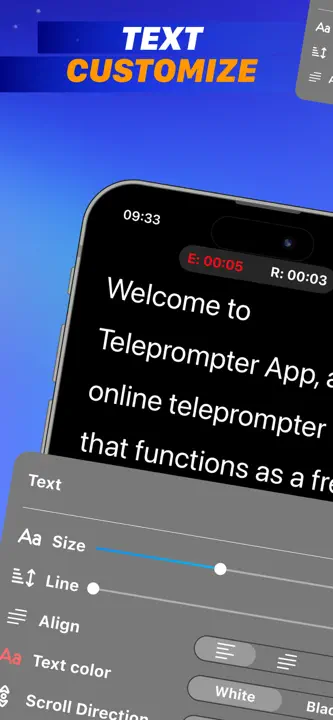 Teleprompter Appのスクリーンショット（5/9）