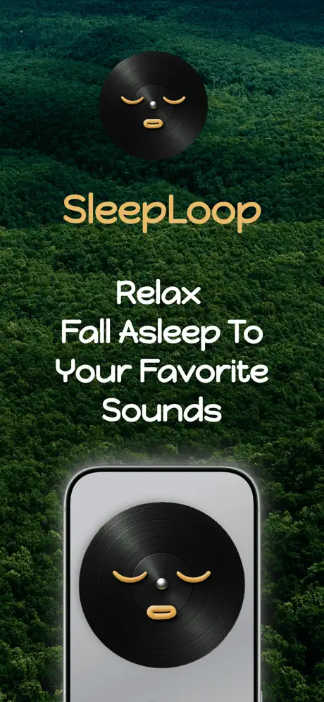 SleepLoop: Brown Noise Rain 黑胶白噪音 应用截图