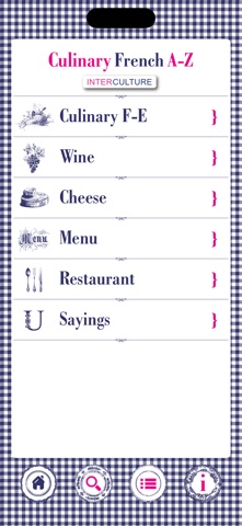 Culinary French A-Z screenshot
