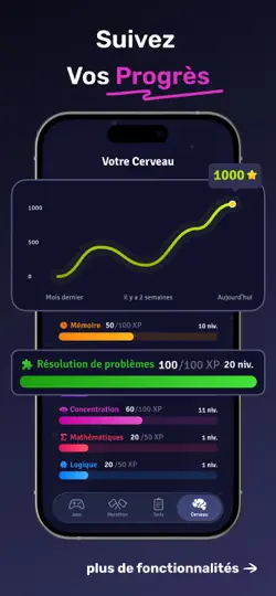 Capture d'écran de Clever: Jeux Mémoire & Test QI sur iPhone 6
