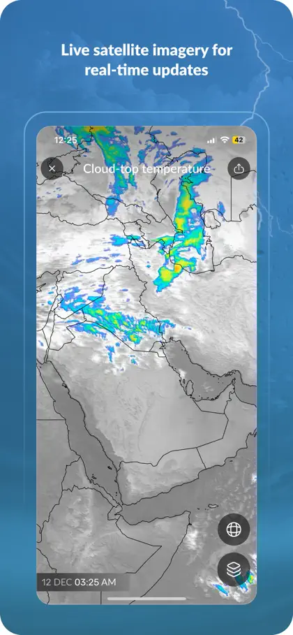 Screenshot 4 di 6 di طقس العرب – تطبيق الطقس الأول