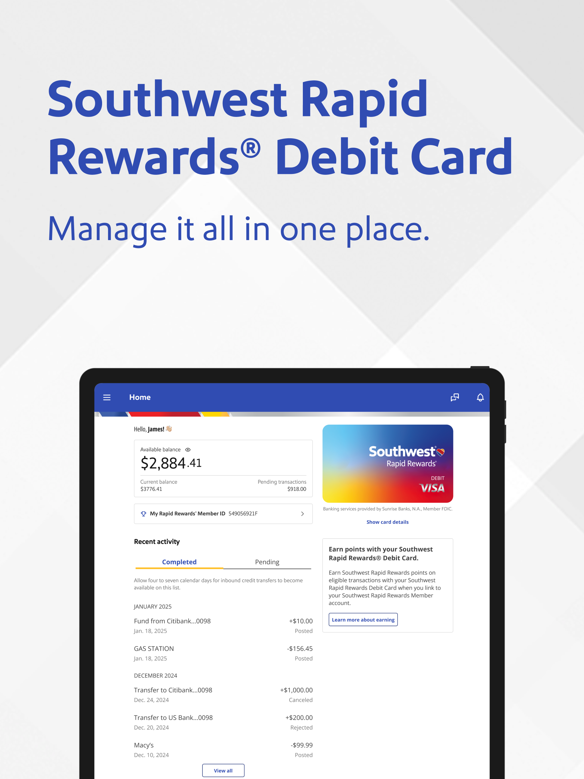 Southwest Debit