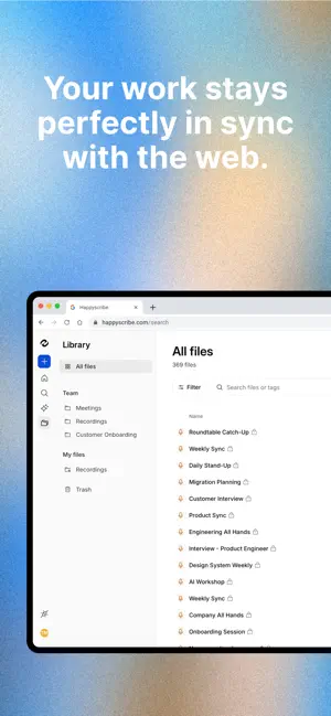 HappyScribe: Audio to Text screenshot 3