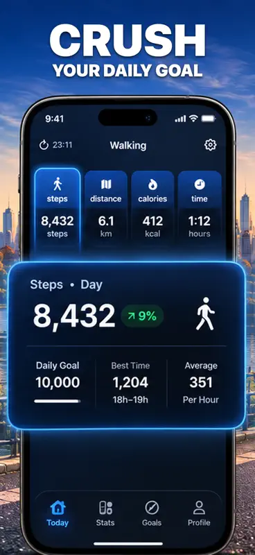 Walking - Step Counter Tracker screenshot 1 of 5
