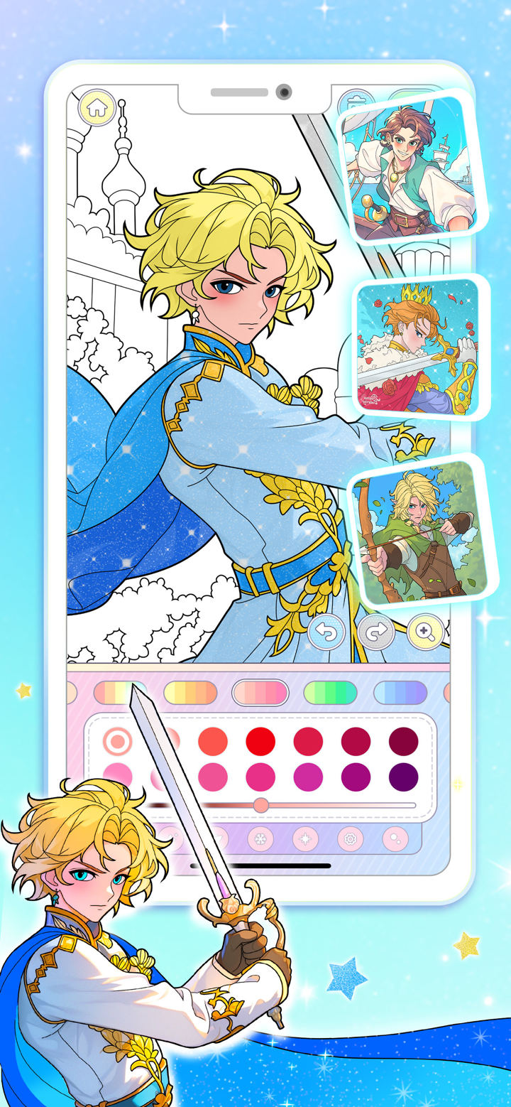 Princess Game Fantasy Coloring screenshot 4