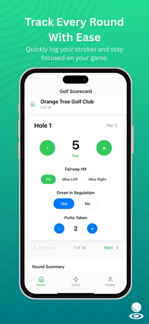 Tap In - Simple Golf Scorecard screenshot 2