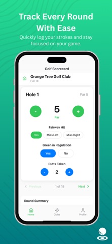 Tap In - Simple Golf Scorecard screenshot