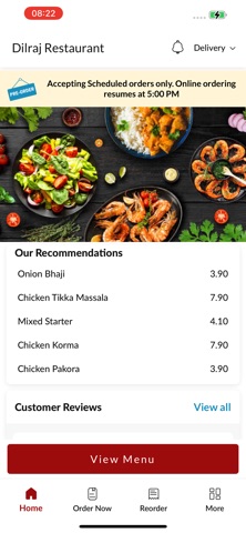 Dilraj Restaurant. Screenshot 2 of 5