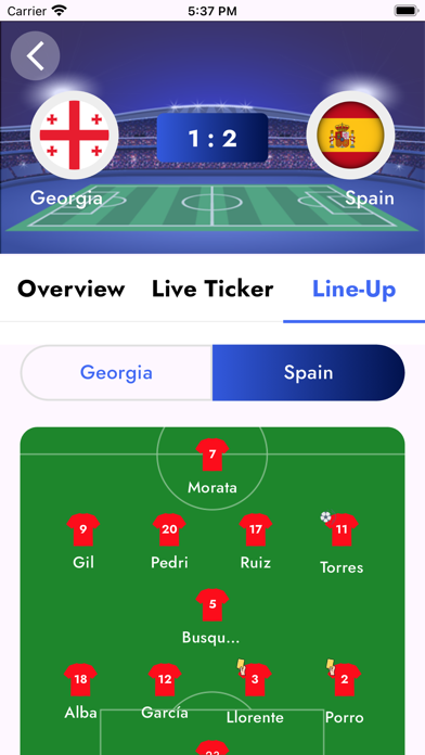 Football League Of Spanish Screenshot