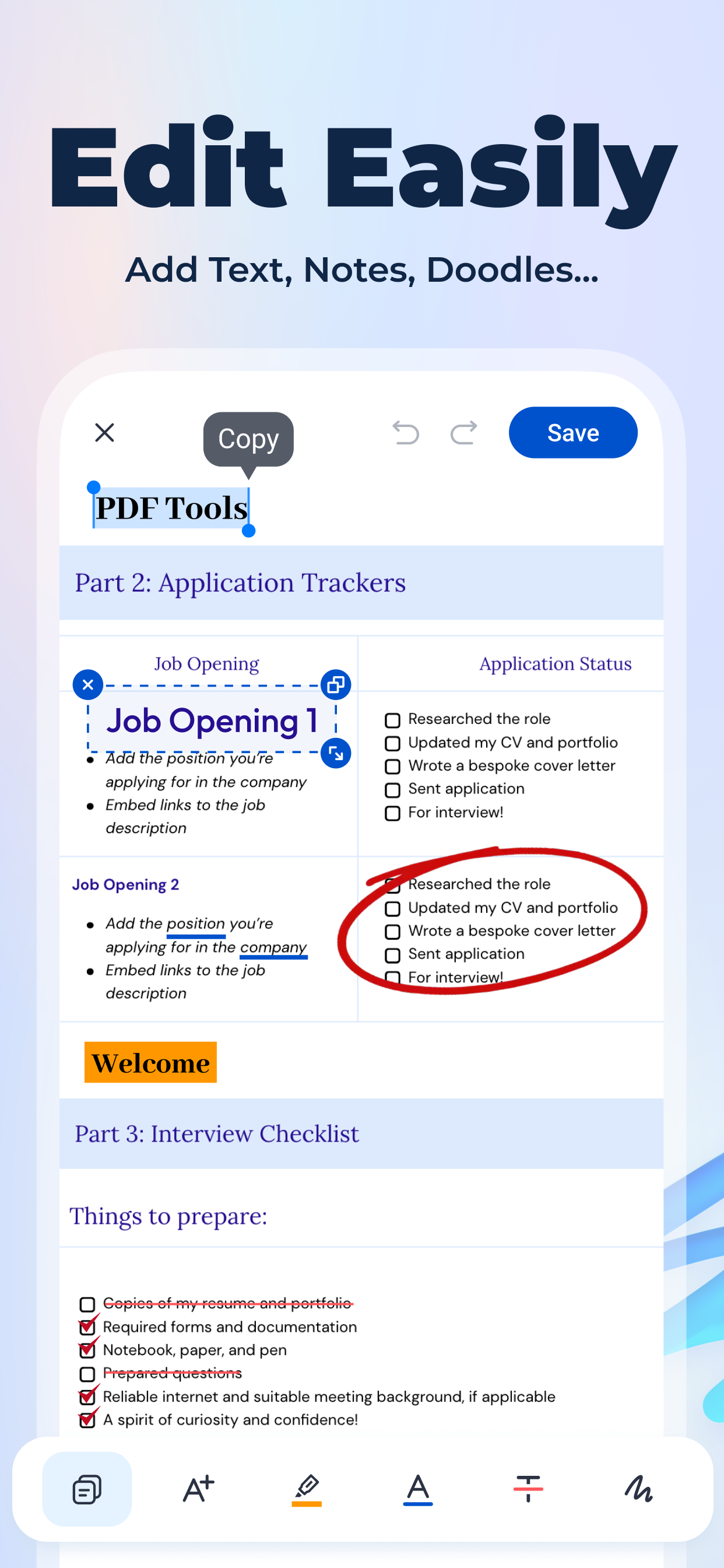 PDF Tools: Read & Edit