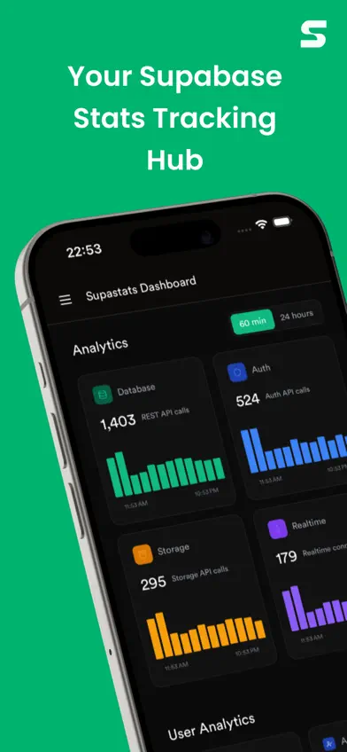 Supastats : Track Supabase screenshot 1