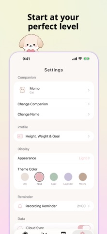 Weight Log: Cute Daily Tracker Screenshot 5 of 5