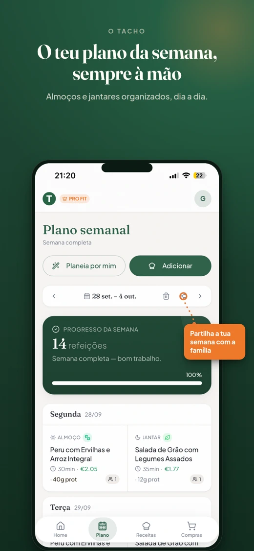 O Tacho: Planeador Semanal screenshot 6