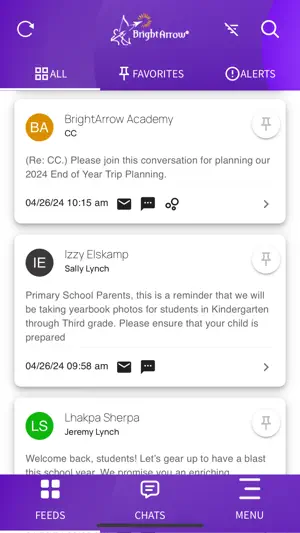 BrightArrow ParentHub screenshot 2