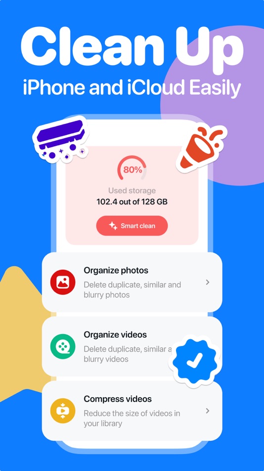 #1. CleanUp Now - Free Up Storage (iOS) 由: Pretty Boa Media Ltd