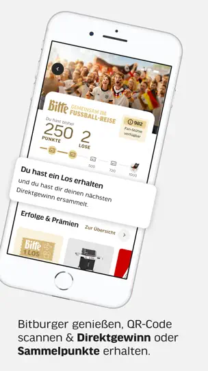 Screenshot von Bitburger auf dem iPhone 2