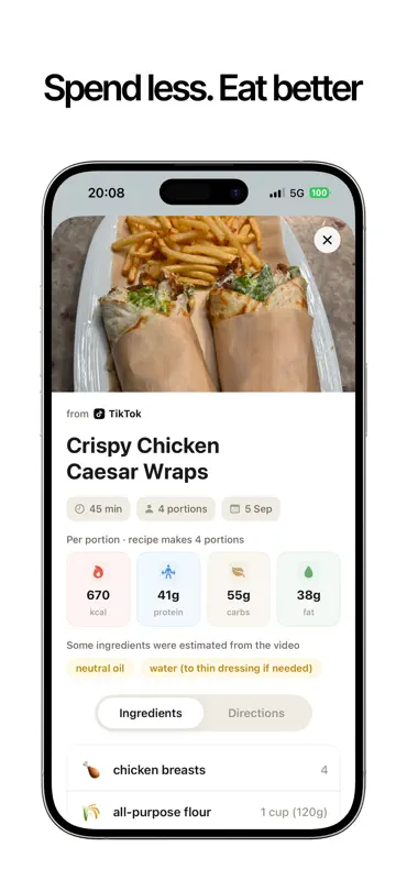 Cheffy: AI Meal Planner screenshot 2 of 4