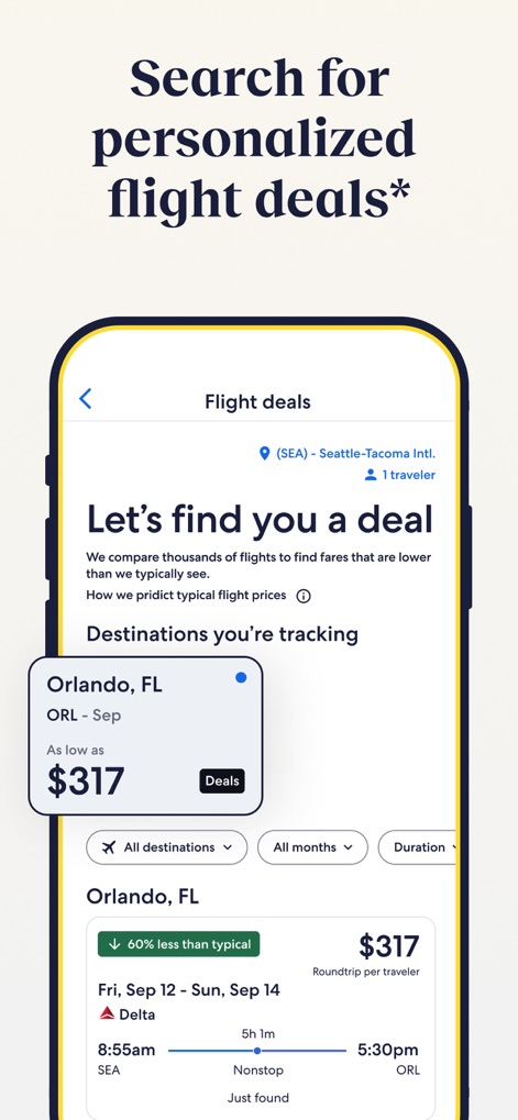 Expedia: Hotels, Flights, Cars - Personalized Flight Deals