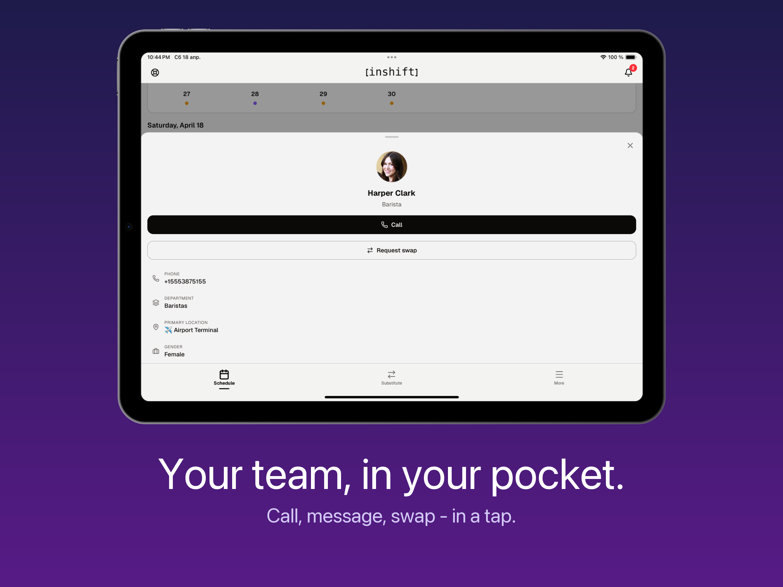 InShift - Work Planner