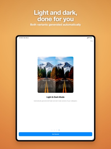 WidgeOne: Calendar Wallpapers iPad screenshot