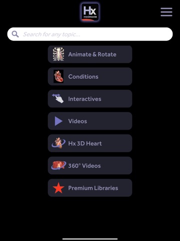 Hx Heart iPad screenshot