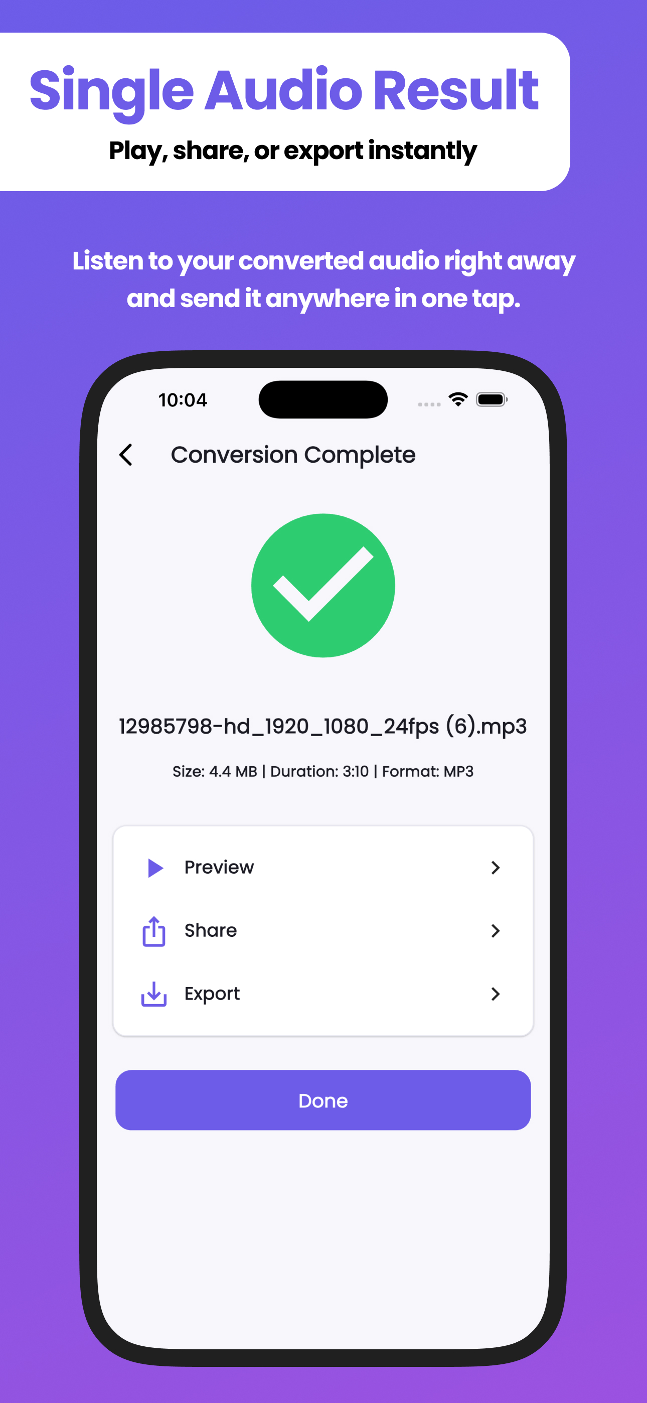 Audio Extractor: MP3 Convertor screenshot 5
