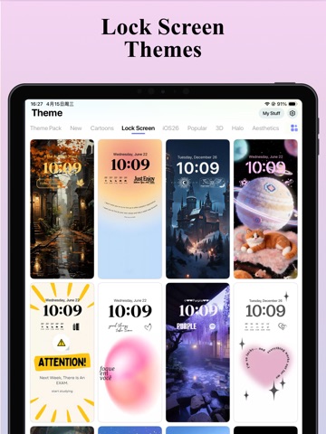 My Themes: Wallpaper & Widget iPad screenshot