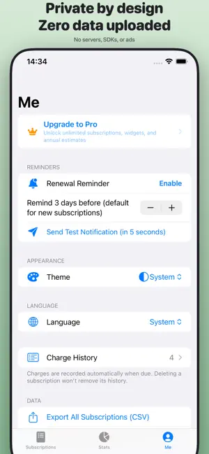 SubKeeper：订阅管家与扣费提醒 screenshot 2