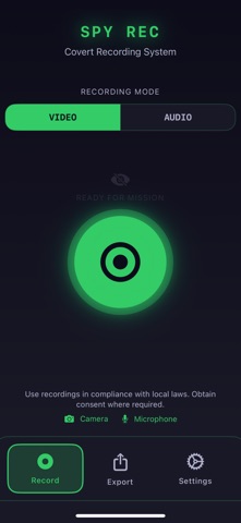 SAFE REC — Safe Recording screenshot