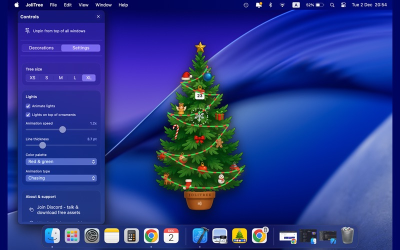 Dock Christmas Tree - JoliTree screenshot