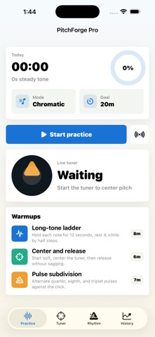 PitchForge Pro iPhone screenshot