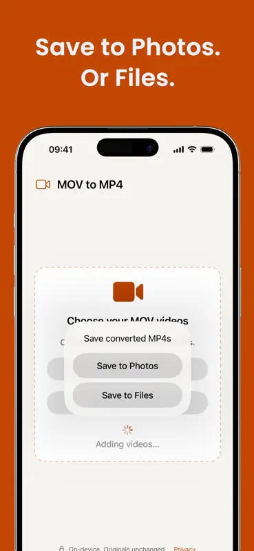MOV to MP4: Video Converter screenshot 2 of 3