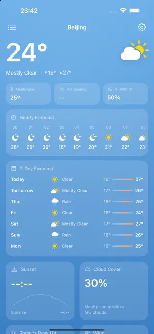 Veil Weather - Forecast screenshot 1