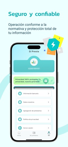 Sí Presta-prestamos de dinero iPhone screenshot 5