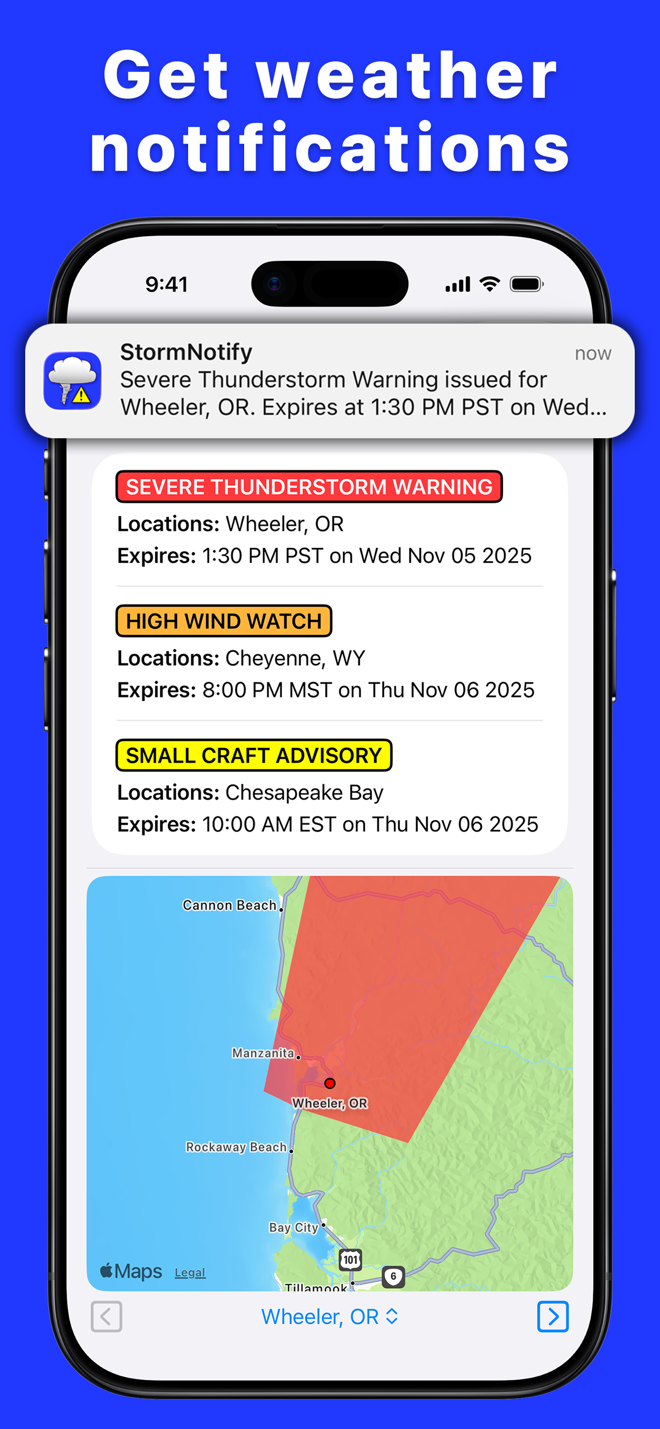 StormNotify: Weather Alerts screenshot 2