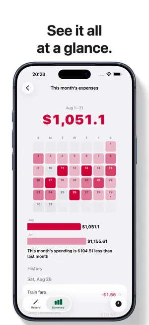 Cashlog - spending tracker screenshot 2
