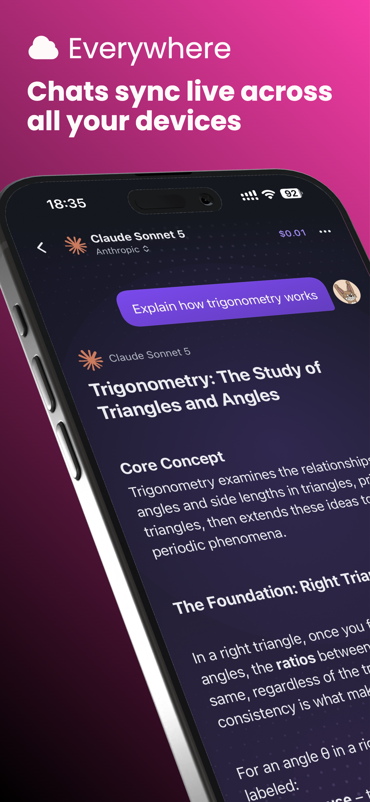 Oriveo: Multi-Model AI Chat screenshot 2