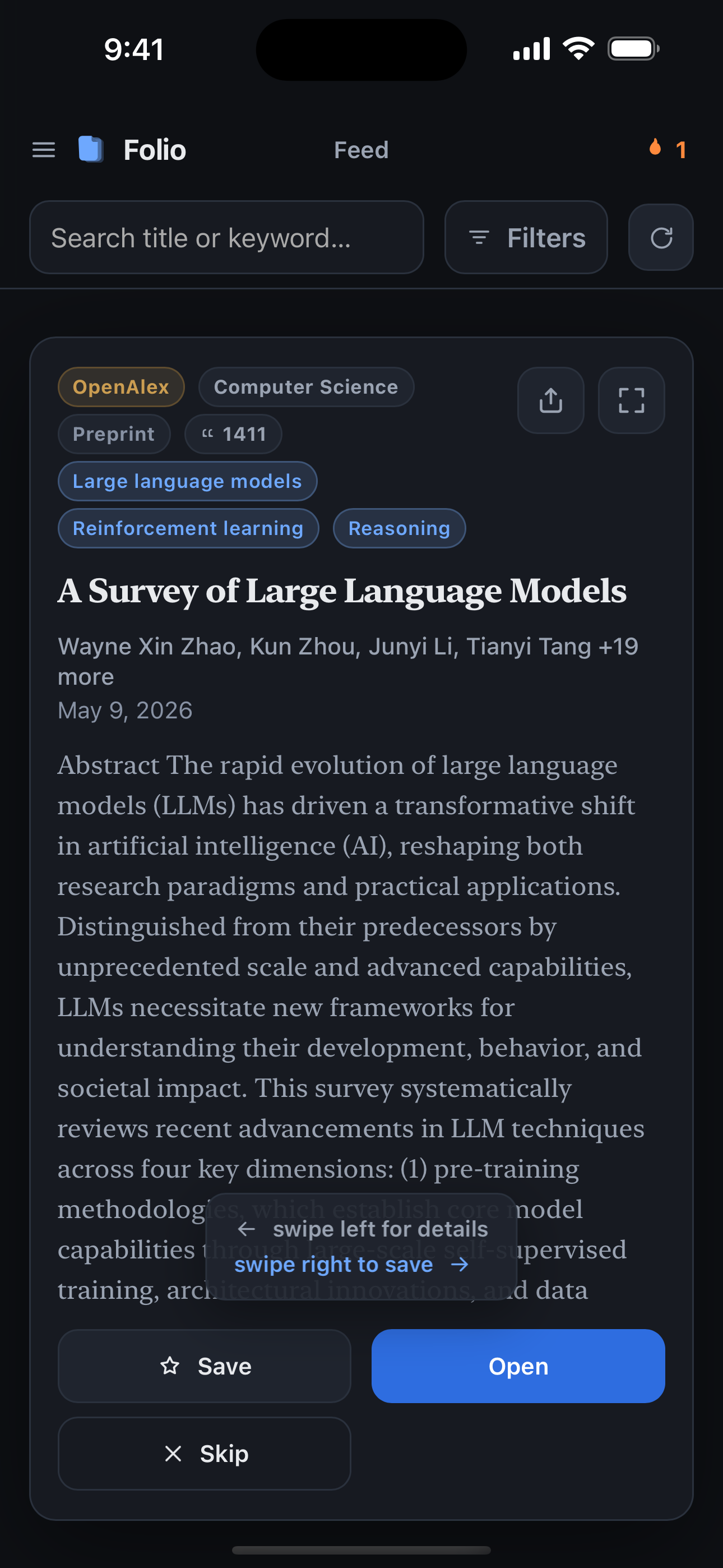 Folio: Research Feed screenshot 5
