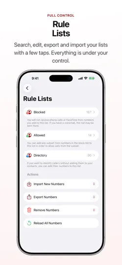 Скриншот Begone: Spam Call Blocker на iPhone 5