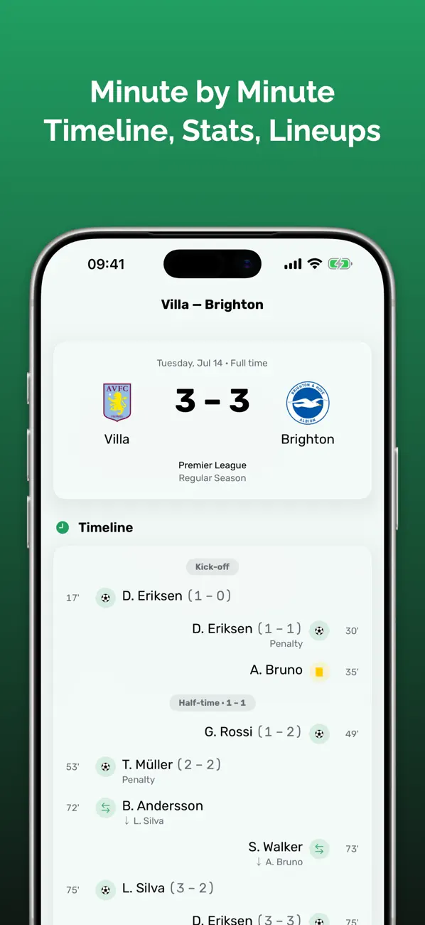 Screenshot #3 pour Mundio — Football Widgets